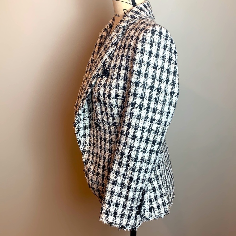 White House Black Market Houndstooth Studio Blazer NEW! - Picture 7 of 12